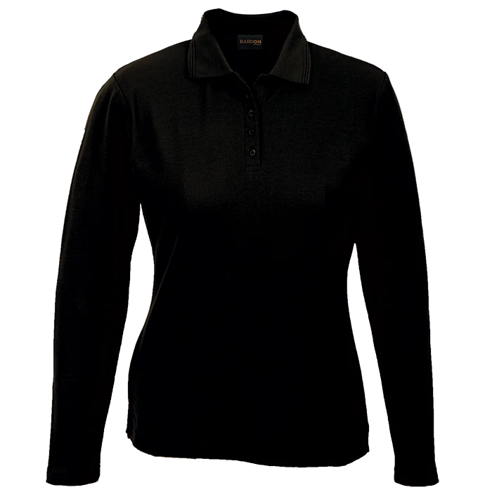 175g Pique Knit Long Sleeve Golfer Ladies